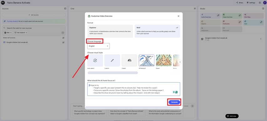 형식 및 스타일 선택