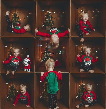 christmas box photoshoot