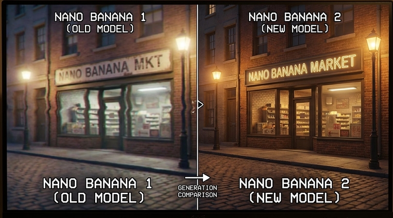 compare nano banana and nano banana pro