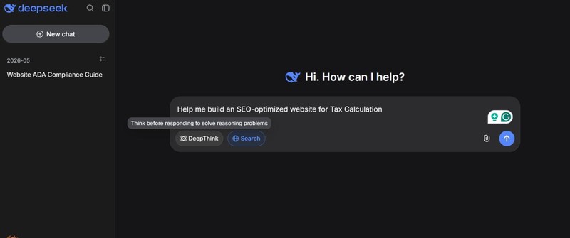Deepseek chat query