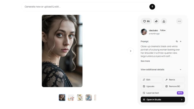 Sélectionner la mise à l'échelle dans les détails de l'image