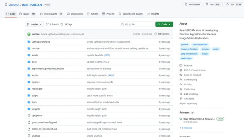 download real esrgan from github