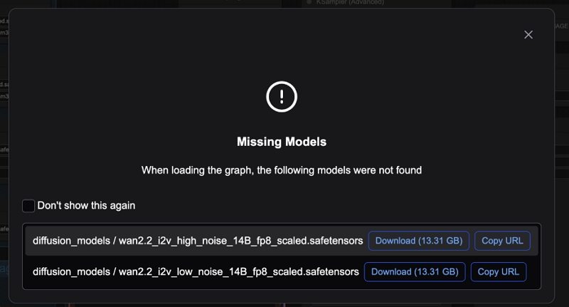 Descargar modelos Wan 2.2