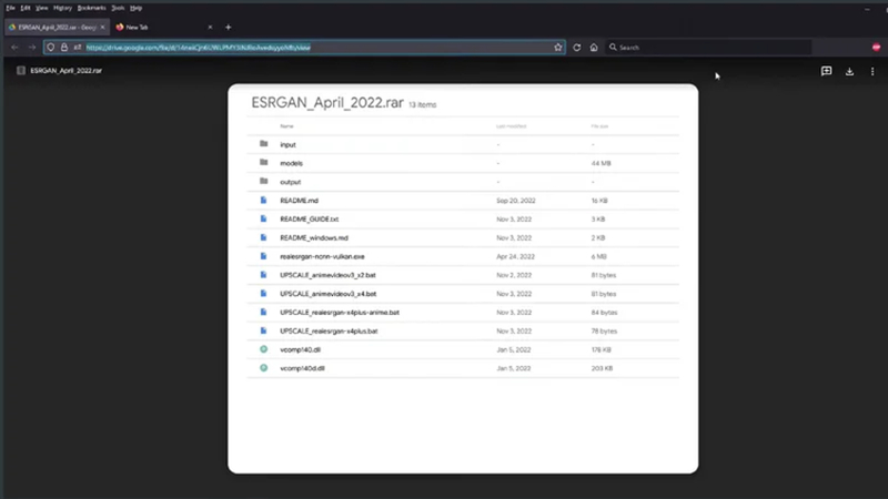 download official esrgan files from github