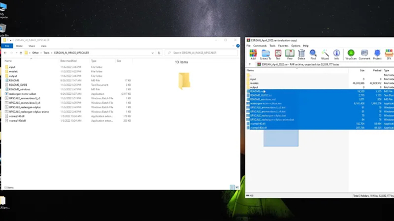 place esrgan pretrained model file in correct folder