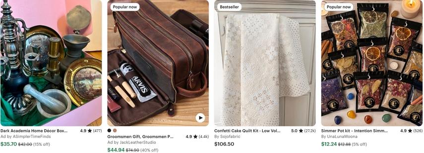 Etsy의 선물 박스