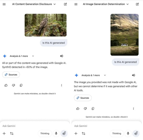 SynthID 예시 검토