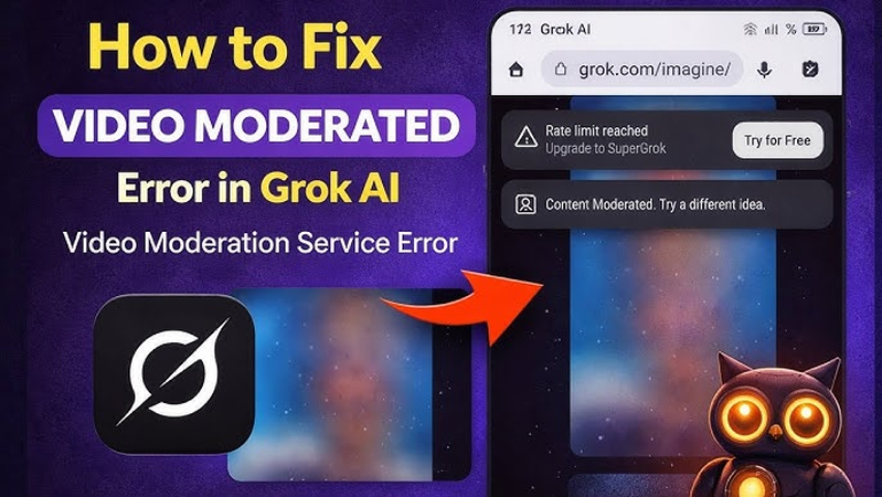 Grok Imagine 비디오 수정을 위한 프롬프트 개선