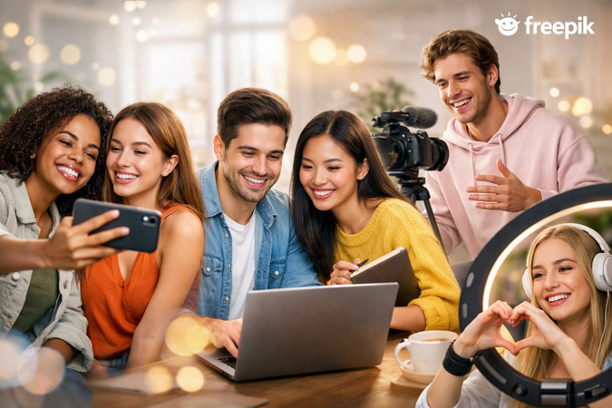 Template-based social media video