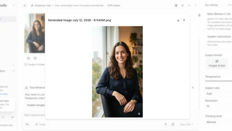 download image generated from nano banana 2 lite prompt