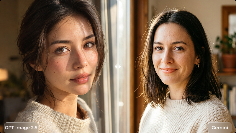 GPT Image 2.5 vs Gemini photorealistic image quality comparison