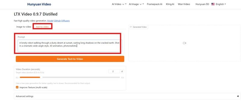 hunyuan ai enter prompt