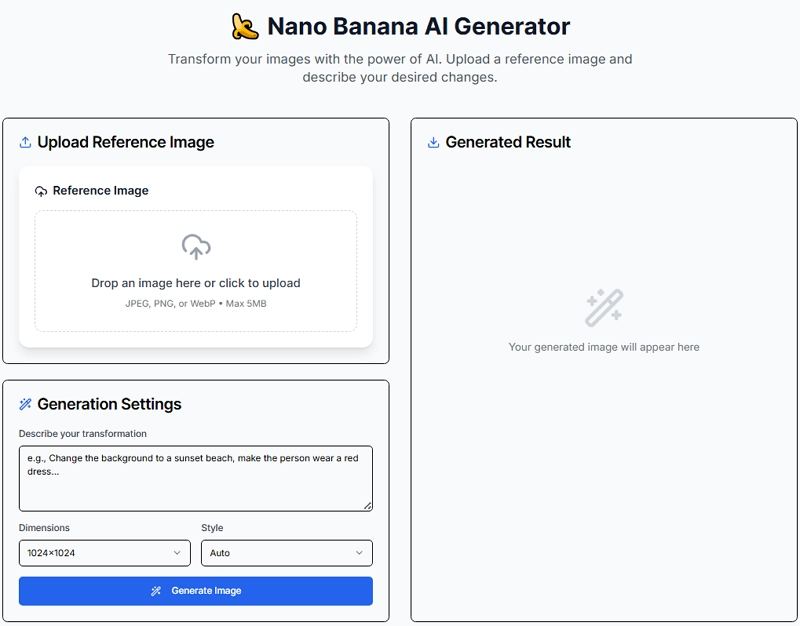 nano banana ai generator