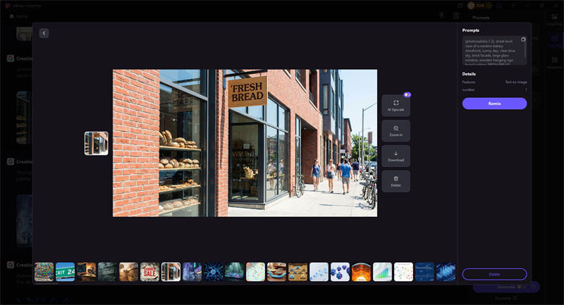photorealistic street fronts