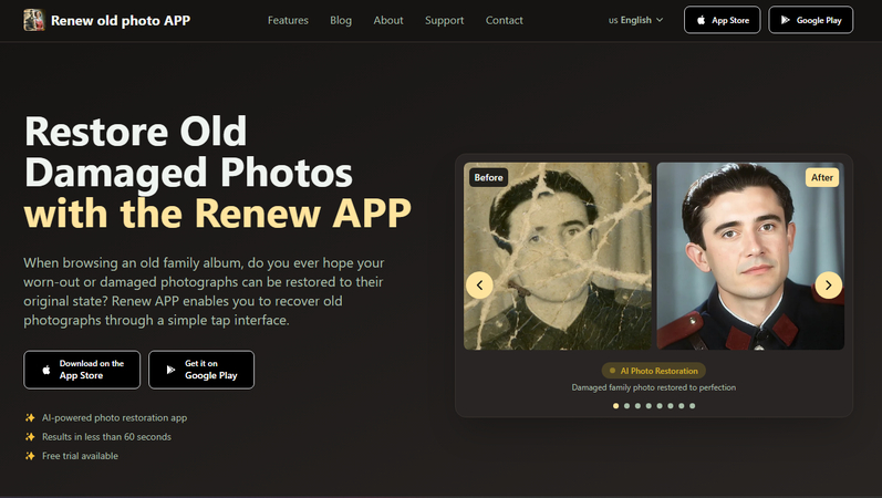 renew photo app old photo restoration
