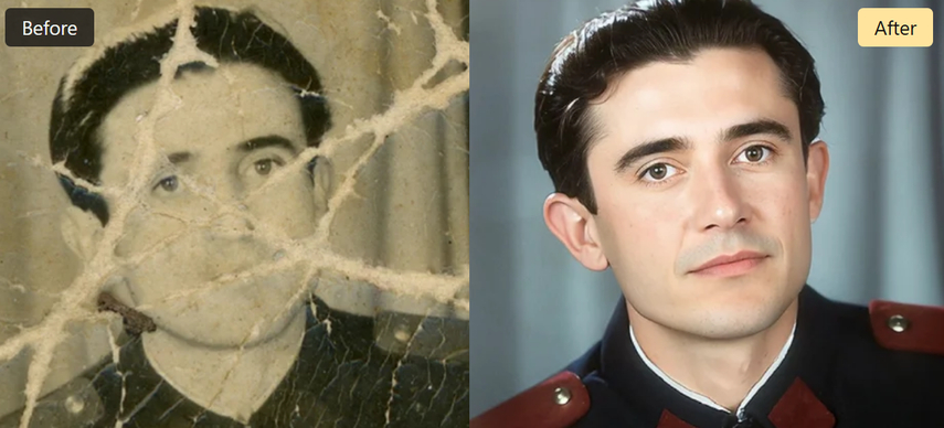 renew restore old photos ai real performance comparison