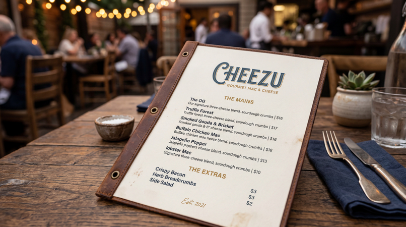 ai design workflow for restaurant menus