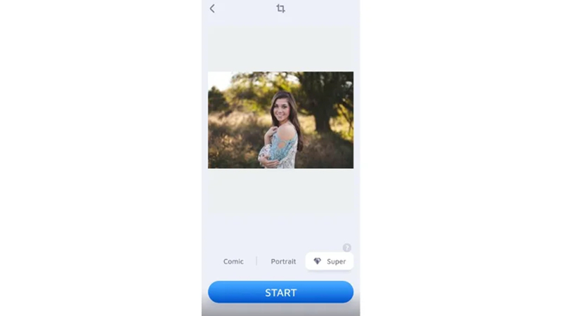 start ai photo enhancement in enhancefox app