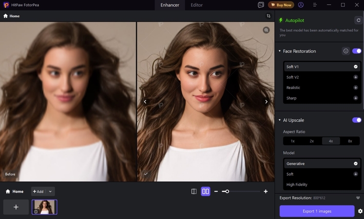 finalize and export fotorpea result