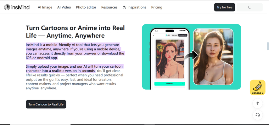 turn cartoon to realistic ai