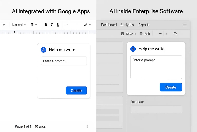 구글 AI 모델의 워크플로우 인터페이스