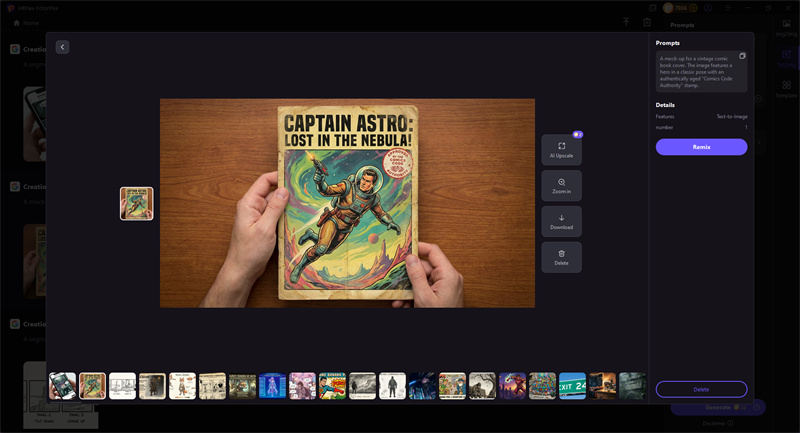 vintage comic book cover