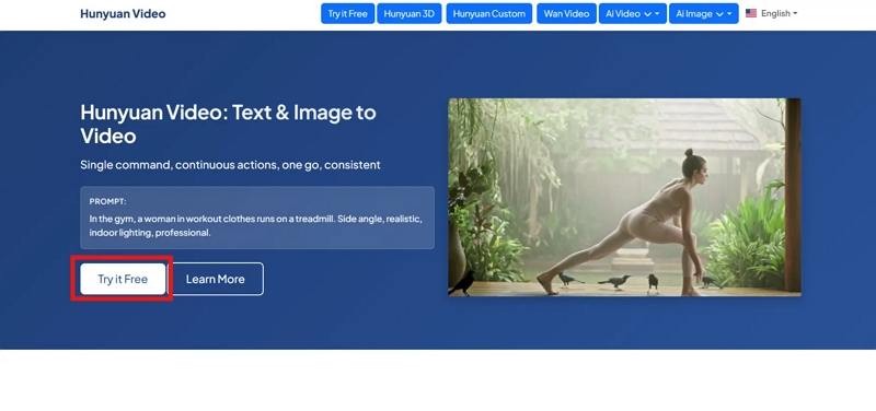 visit hunyuan ai platform