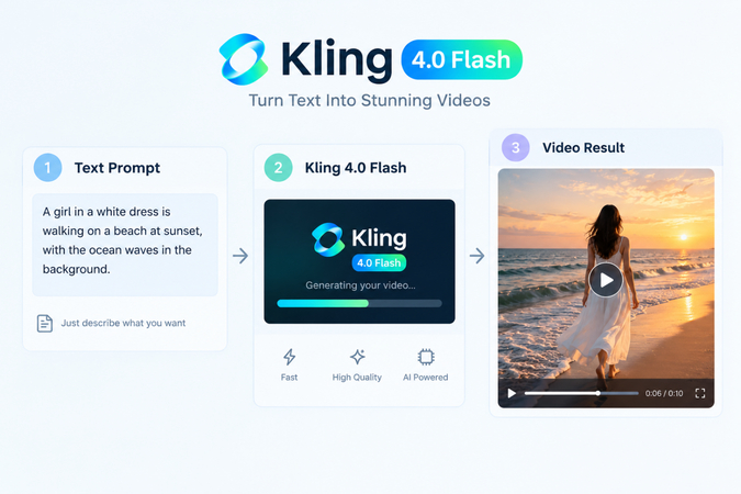 Kling 4.0 Flash AI video generator