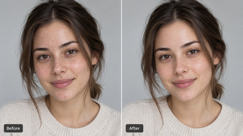 Before and After Portrait