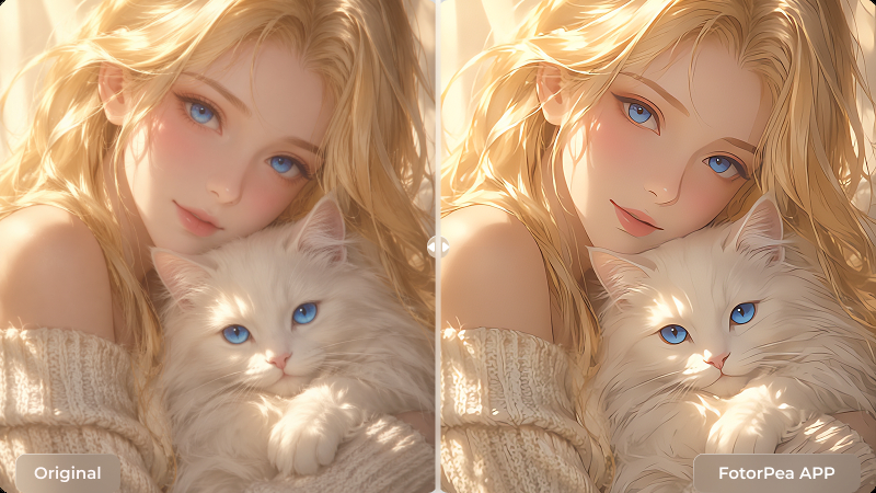 before and after portrait enhancement
