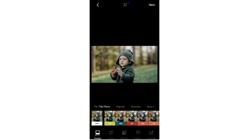 adjusting exposure, contrast, sharpness, and clarity in vsco