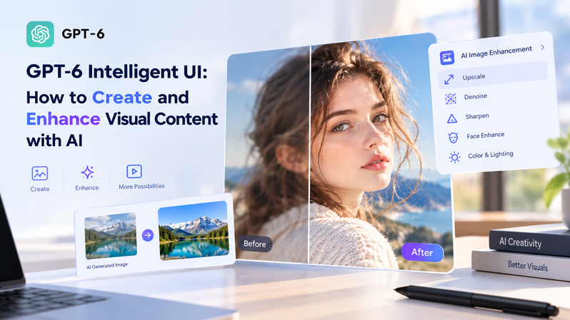 GPT-6 Intelligent UI for creating and enhancing AI-generated content