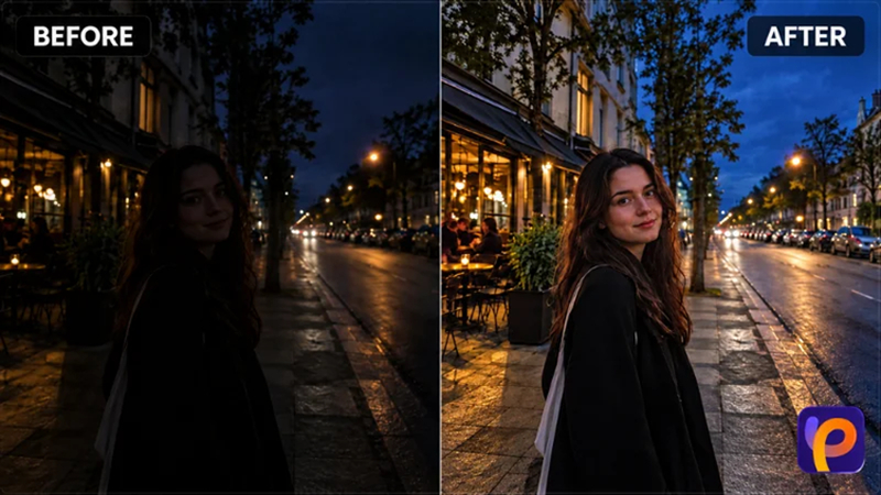 hitpaw fotorpea improving dark and noisy low-light photos