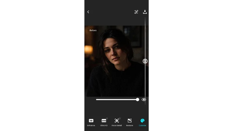lumii improving the brightness and clarity of a portrait