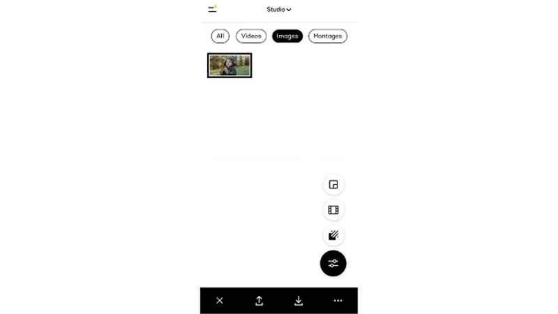opening the photo editing workspace in vsco