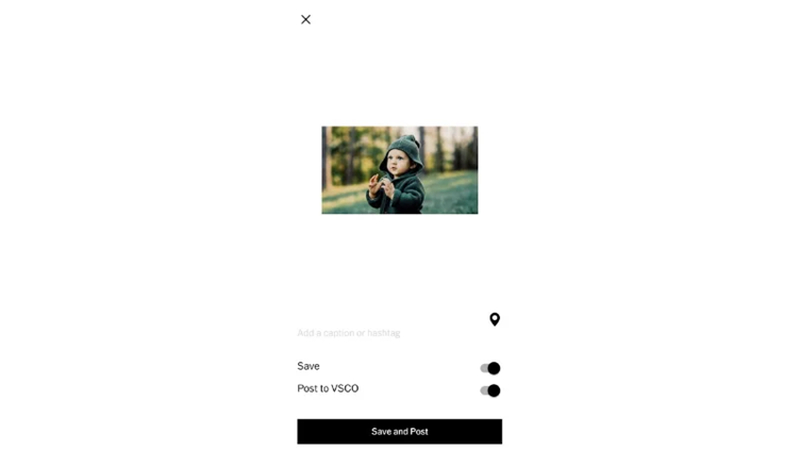 saving an edited iphone photo from vsco