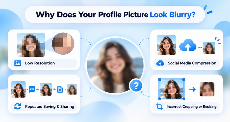 Common causes of blurry profile pictures
