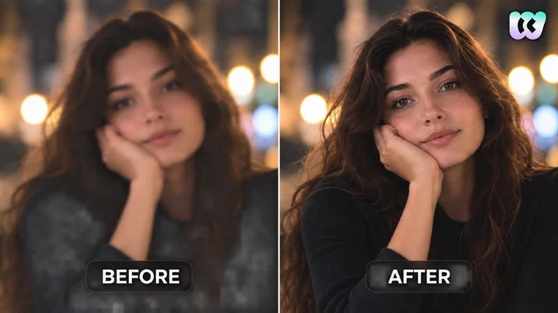 winkit improving a blurry iphone portrait with ai