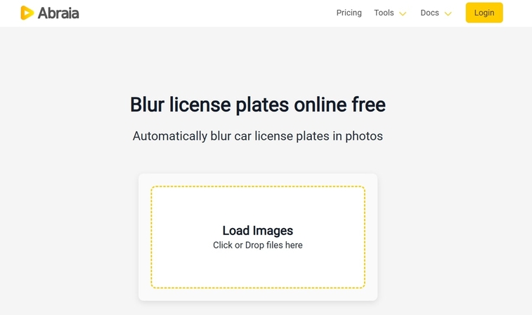 在abraia上註冊車牌模糊效果
