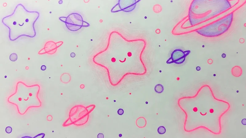 abstract space art lines textures