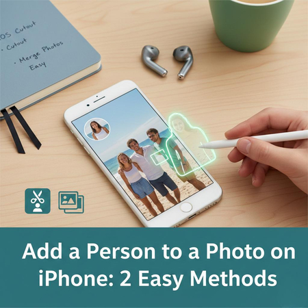 how to add person to a photo in iphone