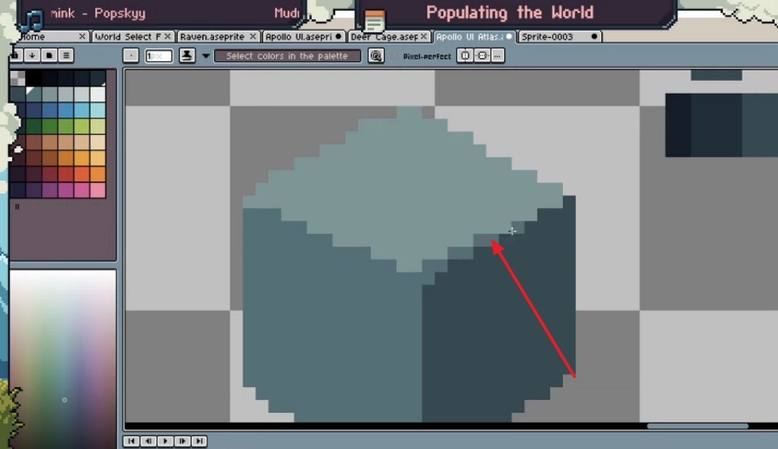 가장자리 밝은 픽셀 색칠