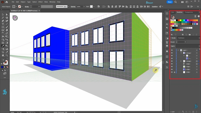 픽셀화된 아트에 색상 추가