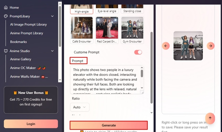 insert image and prompt