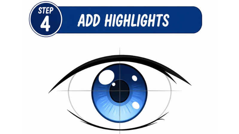 anime eye with highlights added