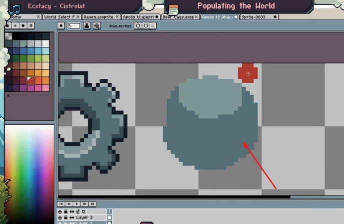 중간 톤 색상으로 음영 처리