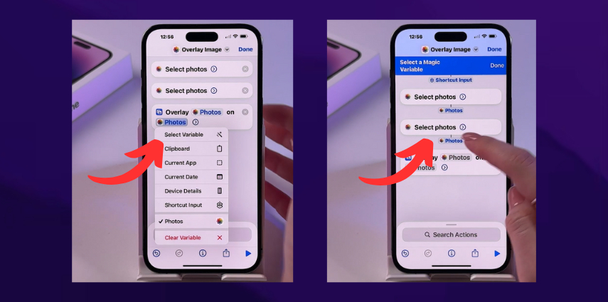 add person to photo on iphone with overlay