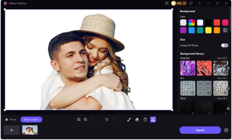 ai bg remover hitpaw fotorpea