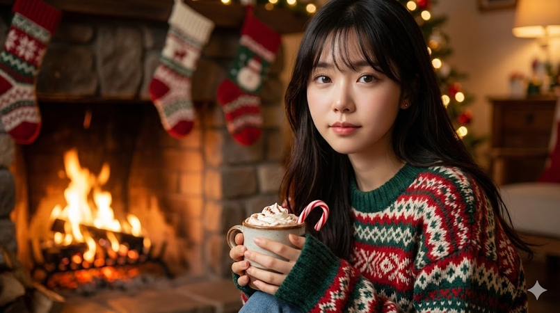 ai christmas photo prompt