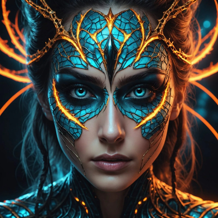 ai fantasy glow portrait